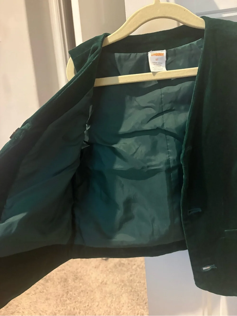 Gymboree Dark Teal Velvet Vest